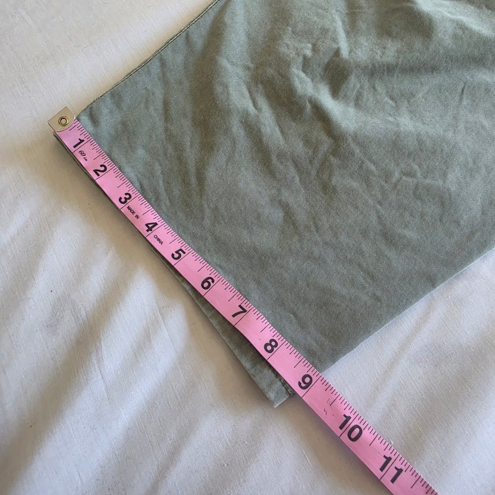 Gap Barrel Cargo Pants Olive Green Khaki Size 14 High Rise Utility Gorpcore - Picture 12 of 12